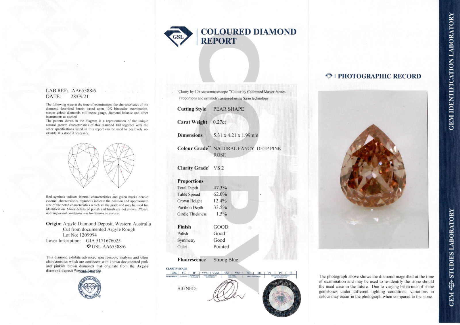 NATURAL FANCY BROWNISH ORANGY PINK DAIMOND